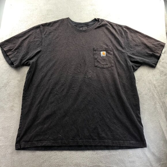 2 Carhartt Mens Work T-Shirt 2XLT Lot Of Two Short  Sleeve Casual Pocket Tee - Picture 9 of 16